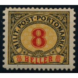BOSNIA 1904 PORTO 8, 8h, 12 1/2:10 1/2, Gemischt gez. Ungebr.*