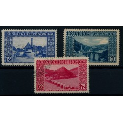 BOSNIA 1912 61-63 komplette Satz, gestempelt, Kw:50,-€