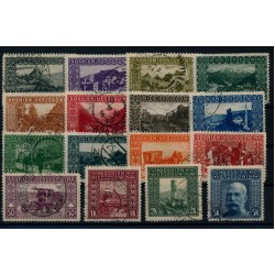 BOSNIA 1906 29-44 LANDSCHAFTSBILDER, komplette Satz, gestempelt, Kw:120,-€