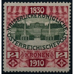Österreich 1910 2K 175A 80.GEBURSTAG, ungebraucht * Kw:200,-€