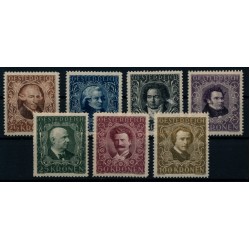 Österreich 1922 418-424 KOMPONISTEN, komplette Satz, postfrisch ** Kw:135,-€ Österreich 1922 418-424 KOMPONISTEN, komplette Satz, postfrisch ** Kw:135,-€