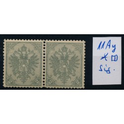 BOSNIA 1900 2H PAAR! 11Ay GERIPPTES PAPIER! Ungebr. * Signum! Kw:360,-€! SELTEN!