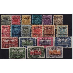 ÖSTERREICH 1920 321-339 KÄRNTNER, komplette Satz, gestempelt, Kw:43,-€ ÖSTERREICH 1920 321-339 KÄRNTNER, komplette Satz, gestempelt, Kw:43,-€