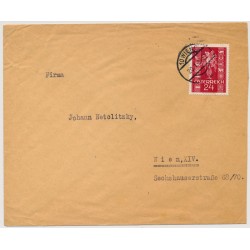 Österreich 1937 24gr BRIEF, WIEN Stempel.