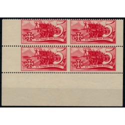 Österreich 1938 Schuschnigg Vignette 4*5gr Rot, postfrisch ** 4-BLOCK!