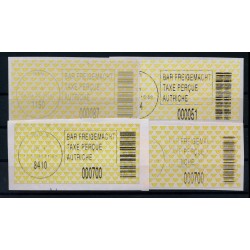 Österreich 1999-2003 4Stk. BAR FREIGEMACHT