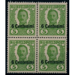 FELDPOST ITALIEN 1918 Nicht VERAUSGABT IV. 4-BLOCK! Postfrisch ** FELDPOST ITALIEN 1918 Nicht VERAUSGABT IV. 4-BLOCK! Postfrisch **