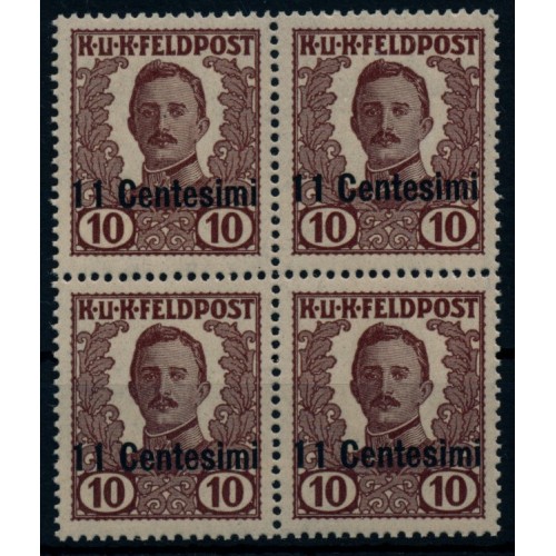 FELDPOST ITALIEN 1918 Nicht VERAUSGABT V. 4-BLOCK! Postfrisch **