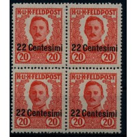 FELDPOST ITALIEN 1918 Nicht VERAUSGABT VI. 4-BLOCK! Postfrisch ** FELDPOST ITALIEN 1918 Nicht VERAUSGABT VI. 4-BLOCK! Postfrisch **