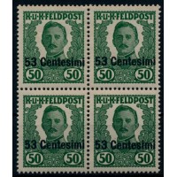 FELDPOST ITALIEN 1918 Nicht VERAUSGABT X. 4-BLOCK! Postfrisch ** FELDPOST ITALIEN 1918 Nicht VERAUSGABT X. 4-BLOCK! Postfrisch **