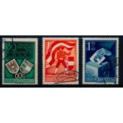 Österreich 1950 964-966 KÄRNTNER kompl. Satz, gestempelt, Kw:150,-€