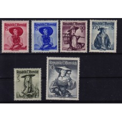 ÖSTERREICH 1948 887-923, 6Stk. Gute Werte, postfrisch **