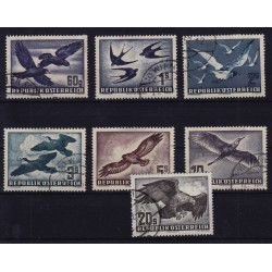 ÖSTERREICH 1950/53 967-973 FLUGPOST, komplette Satz, gestempelt