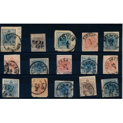Österreich 1850 15Stk.Marken! Mit UNGARN Stempeln! Interessantes Lot!