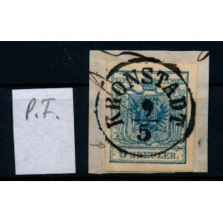 Österreich 1850 9kr, MP, Type III. P.F.! KRONSTADT. Sehr schön!