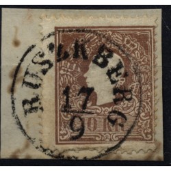 Österreich 1858 10kr, Type II. RUSZKBERG (Bm) Mü:15Punkte! Schön!