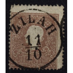 Österreich 1858 10kr, Type II. Stark verzähnt, ZILAH (Sb) Mü:20Punkte!