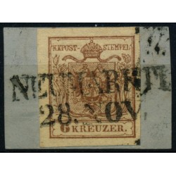 ÖSTERREICH 1850 6Kr, HP, Type III. NEUMARKTL (Kr) Mü:10P! Schön!