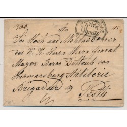 ÖSTERREICH 18.. REKO-Brief, mit Recommandirt/Olmütz (M) Mü:150P! nach Ungarn.