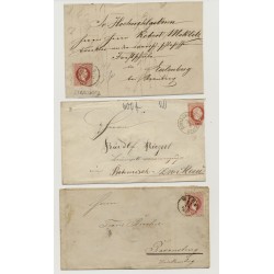 Österreich 18.. 2Stk. Briefe und 1 Brief-vorderseite! Interessantes Lot!