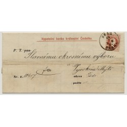 Österreich 1881 5kr, Faltbrief (Inhalt) PRAG nach HOHENMAUTH.