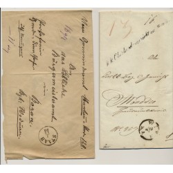 Österreich 18.. Brief (mit Inhalt) und Briefkuvert. Interessantes Lot!
