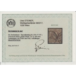 Österreich 1867 50k, gD, Lz12, Dr.Ferch:155,-€! ZARA (Dalmatien) VÖB! PRACHT!