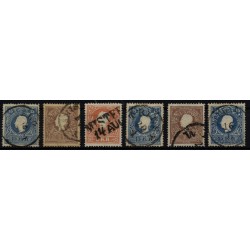 1858 6Marken! Alle ZENTRIERT! Schön und attraktiv!
