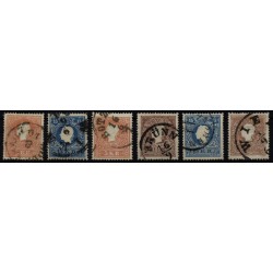 Österreich 1858 6Marken! Alle ZENTRIERT! Interessant und attraktiv!