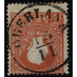 Österreich 1858 5kr, Type II. EXTREM VERZÄHNT! OBERLANA (Tiol) Mü:20Punkte!