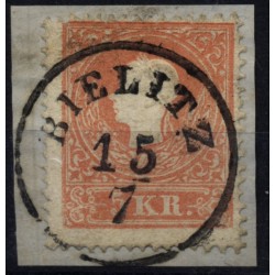 Österreich 1858 5kr, Type II. BIELITTZ (Sch) Schön!