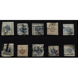 1850- 10Stk. Zeitungsstempelmarken! Gemischte Qualität! Interessantes Lot!