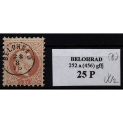 Österreich 1867 5kr, großes Wz.! FINGERHUTSTEMPEL BELOHRAD (B) Kl:25Punkte!