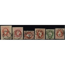 Österreich 1867 6Stk. Marken! Mit schönen Stempeln. Interessantes Lot!