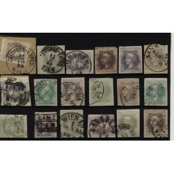 Österreich 1867- 18Stk. Zeitungsmarken! Auch gute Farben/Typen! Interessant!