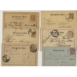 Österreich 188.- 6Stk. Sendungen BÖHMEN! Interessantes Lot!