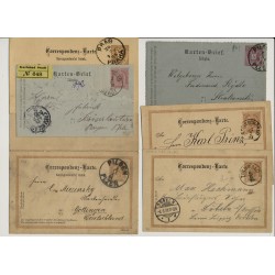 Österreich 188.- 6Stk. Sendungen BÖHMEN! Interessantes Lot!