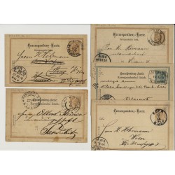 Österreich 189. 5Stk. Sendungen BÖHMEN! Interessantes Lot!