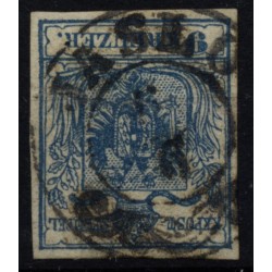 Österreich 1850 9kr, MP, Type III. JASLO (Galizien) Mü:60Punkte!