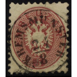 Österreich 1864 5kr, ZENTRIERT! KREMSMÜNSTER (Oö) Mü:12Punkte!