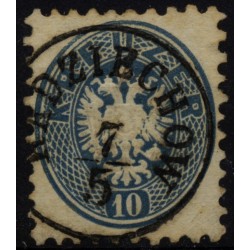 Österreich 1864 10kr, ZENTRIERT! RADZIECHOW (Galizien) Mü:70Punkte!