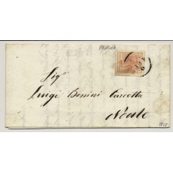 LOMBARDEI-VENETIEN 1858 15C, Brief (Inhalt) PADOVA nach NOALE.