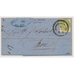 Österreich 1864 3kr, ORTSBRIEF (KRAKAU (Galizien) geschrieben!) WIEDEN IN WIEN