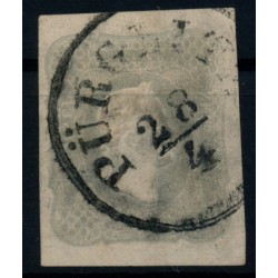 Österreich 1861 Zeitungsmarke, HELLGRAU, PÜRGLITZ (B) Mü:50Punkte! Sehr schön!