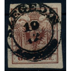 Österreich 1850 6kr, HP, Type III. SZEGEDIN (Ungarn) Gu:350Punkte!