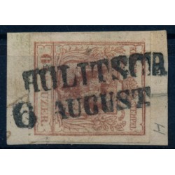 Österreich 1850 6kr, HP, Type I. HOLITSCH (Ungarn) Gu:500Punkte!