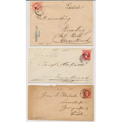 Österreich 18.. 3Stk. Sendungen aus WIEN. Interessantes Lot!