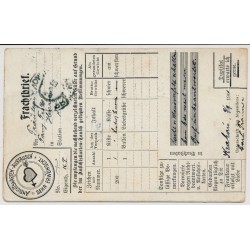 Österreich 1901 5h Postkarte. FRACHTBRIEF KRAKAU (Galizien) nach HORN.