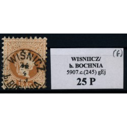 Österreich 1867 15kr, WISNICZ/b:BOCHNIA (Galizien) Kl:25Punkte! Schön!