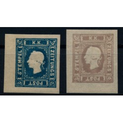 Österreich 1858 Zeitungsmarken NEUDRUCKE! Mit Originalgummi! **/*
